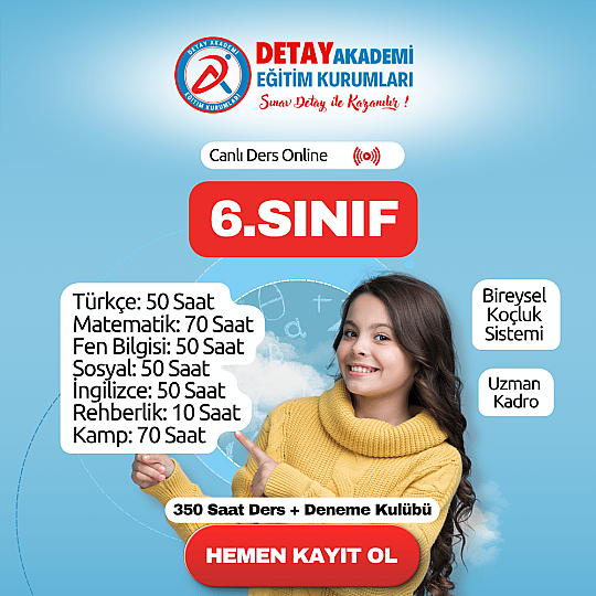6.Sınıf Canlı Ders Online