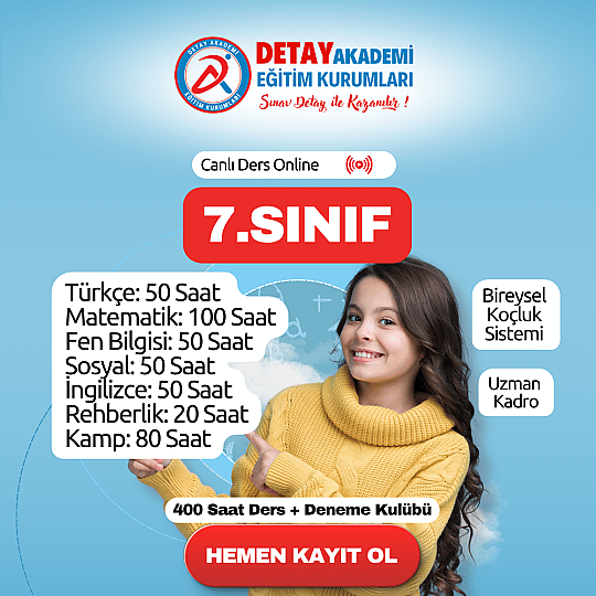 7.Sınıf Canlı Ders Online