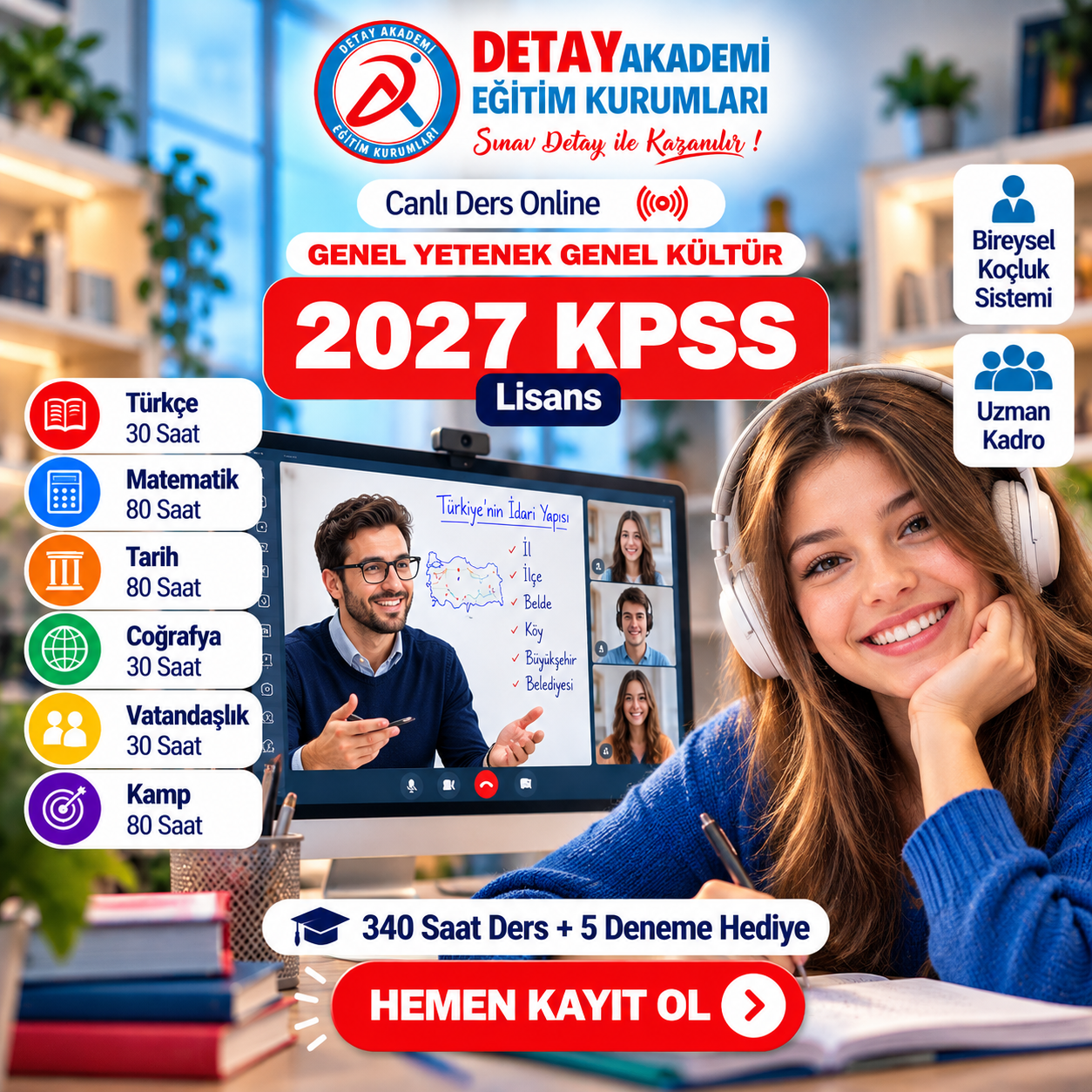 2027 KPSS GYGK Lisans Online Eğitim Canlı Ders